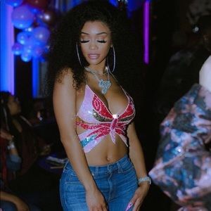 SEQUIN BUTTERFLY TOP